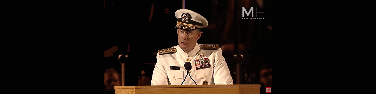 Admiral McRaven Leaves The Audience Speechless